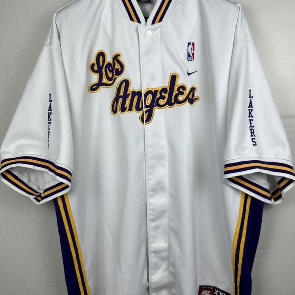 Nike TeamNBA Los Angeles Lakers Warmup Shooting Jacket White Home Rare XXL